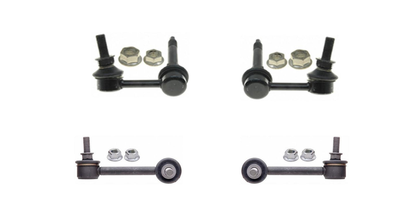 Front and Rear Sway Bar Links For 2008 2012 2013 Infiniti G37 Rear Wheel Drive