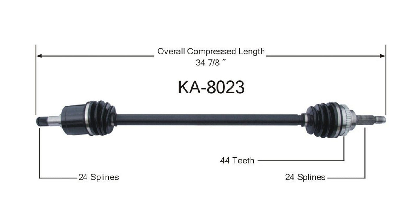 Cv Axle Will Fit Kia Rio 01-05 Passenger Side Automatic Transmission