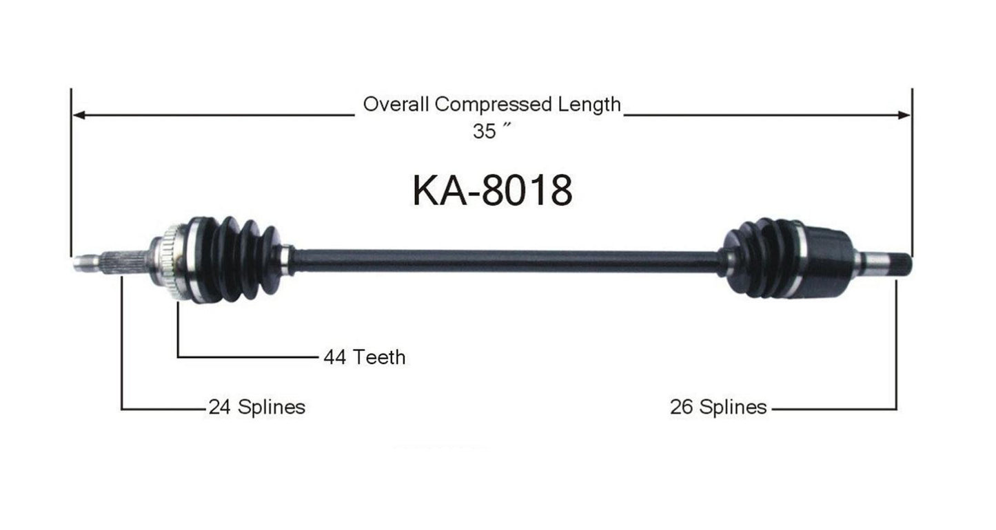 Cv Axle Fits Kia Rio 01-05 Passenger Side MANUAL TRASNMISSON ONLY!!!