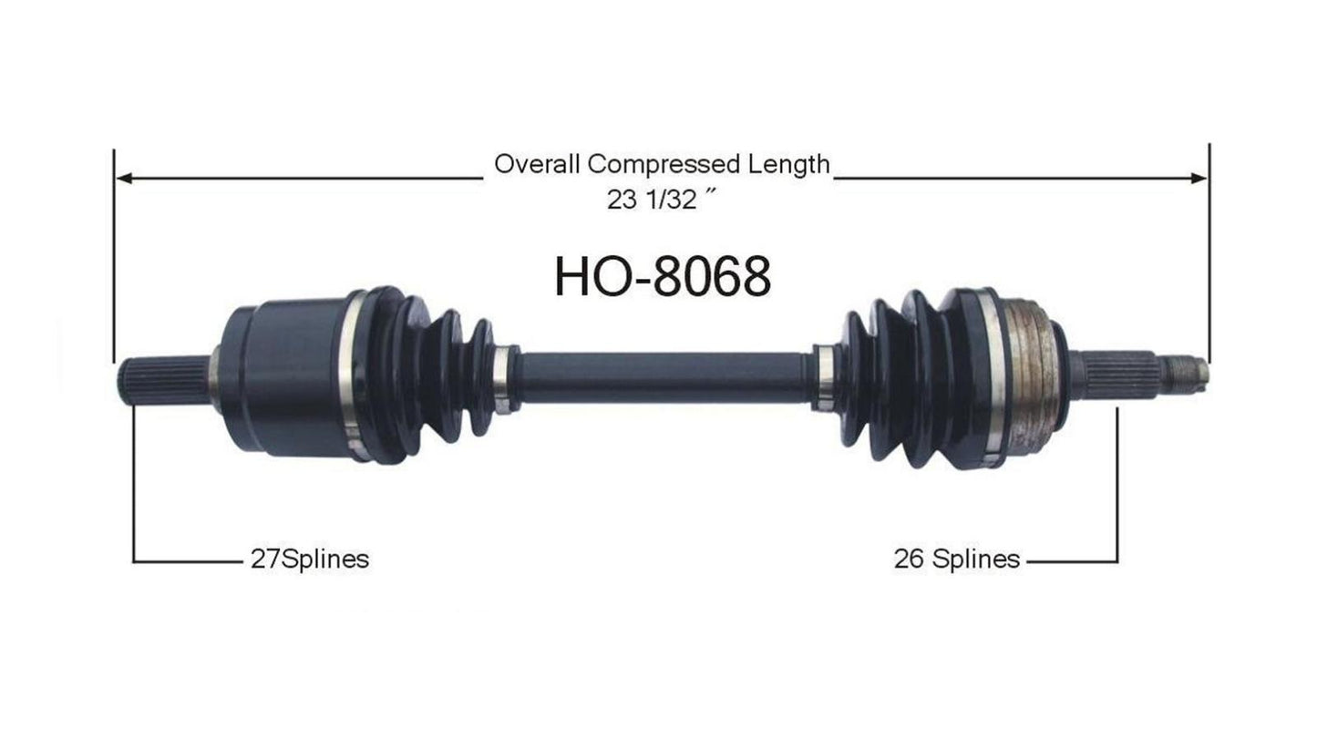 CV Drive Axle Shaft Fits Acura Integra 1986-89 Front D