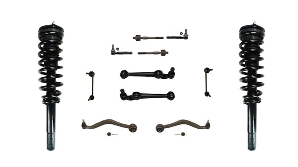 For Ford 10-12 Fusion V6 3.0L Front Spring Strut and Mount Control Arms 12pc