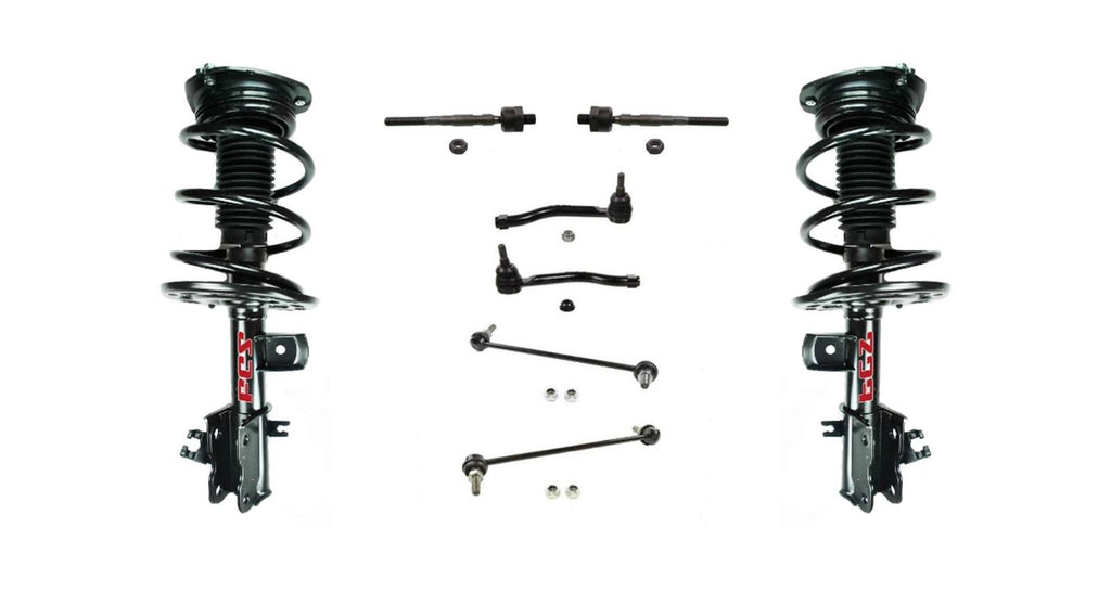 Complete Front Struts & Rear Shocks Kit For 2007-2012 Nissan Altima - Includes Sway Bar Links, 10-Year Warranty