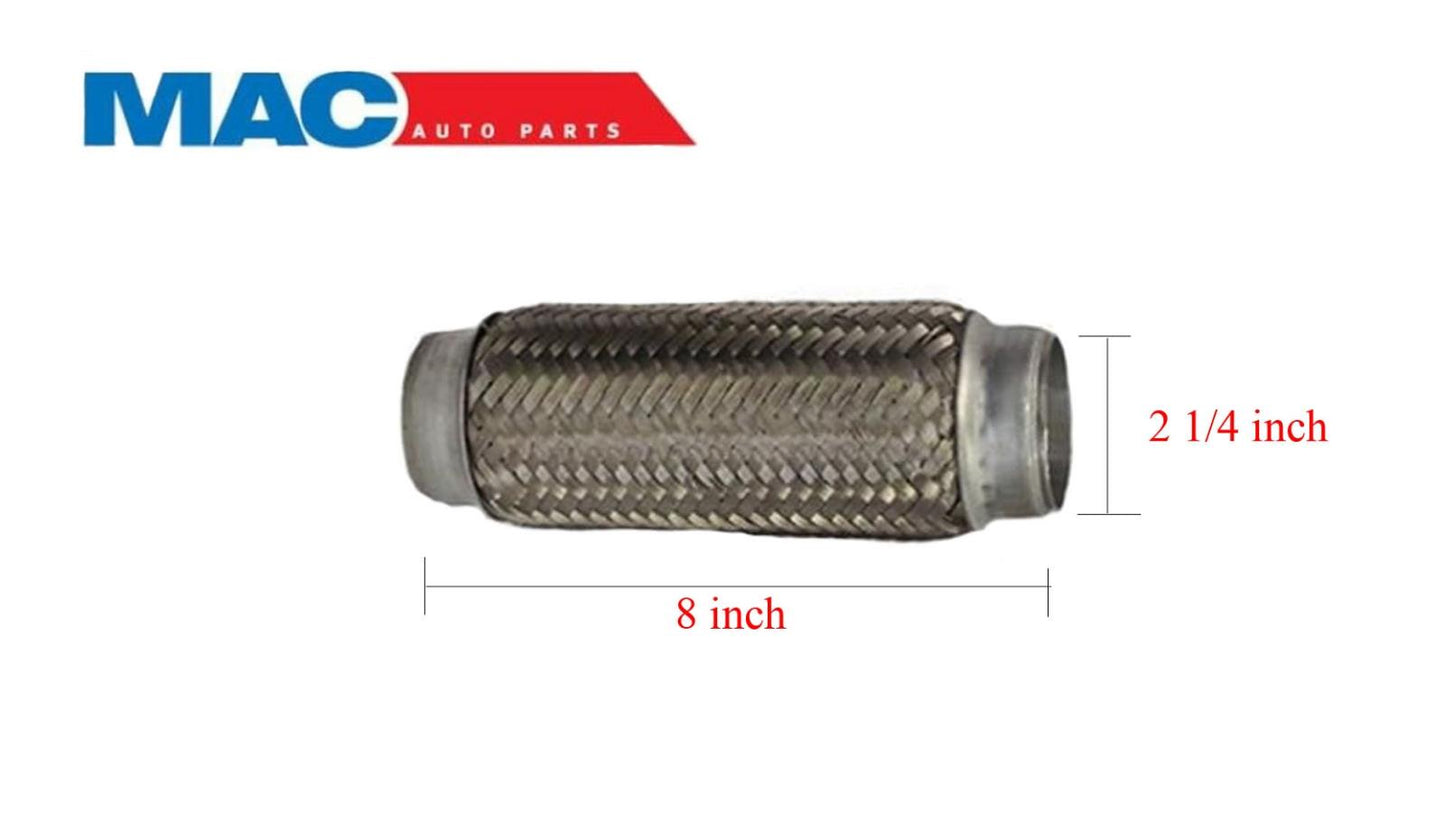 2 1/4" x 8" Flex Pipe Tube Stainless Steel Inner Braid Free Shipping!!!
