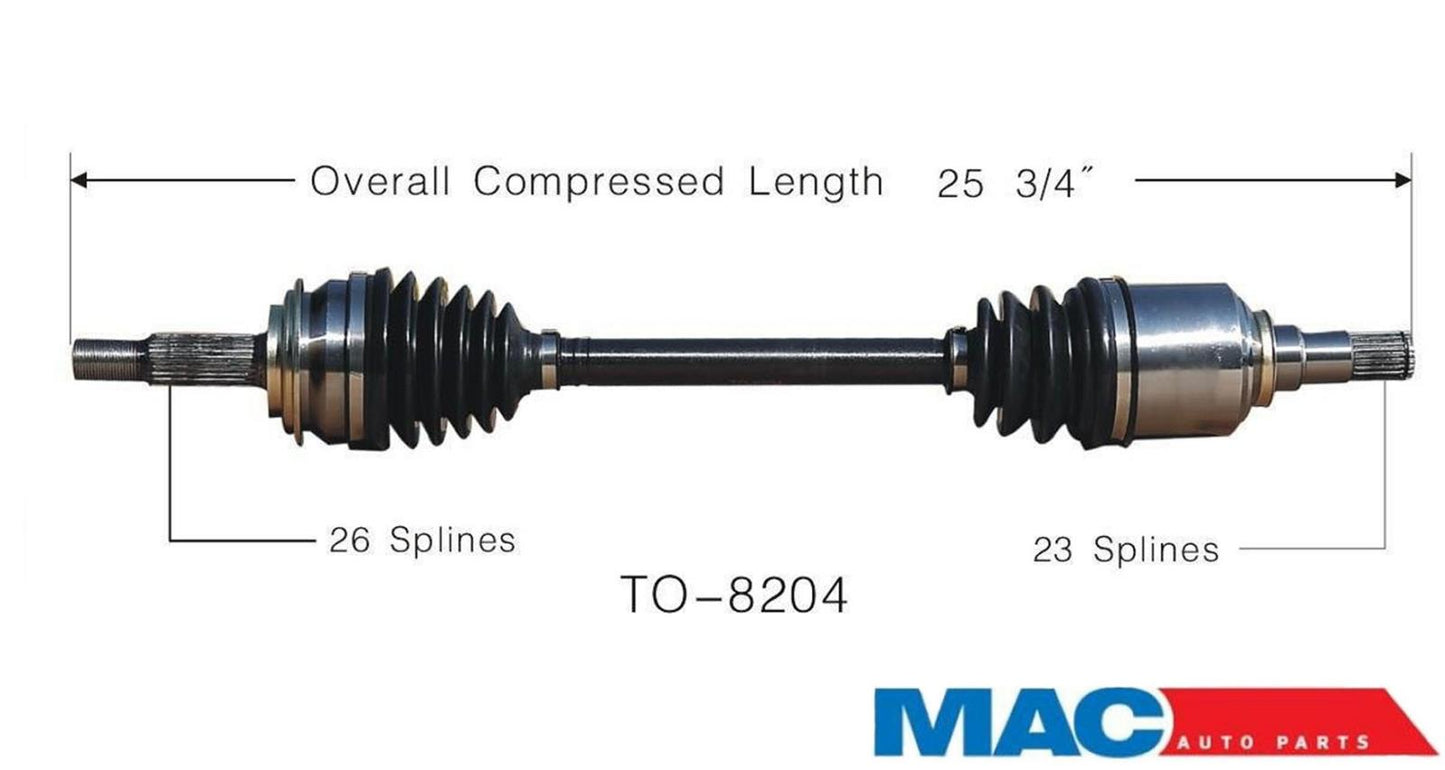 2006-2013 Toyota Yaris lado del conductor izquierdo completo CV eje de transmisión nuevo