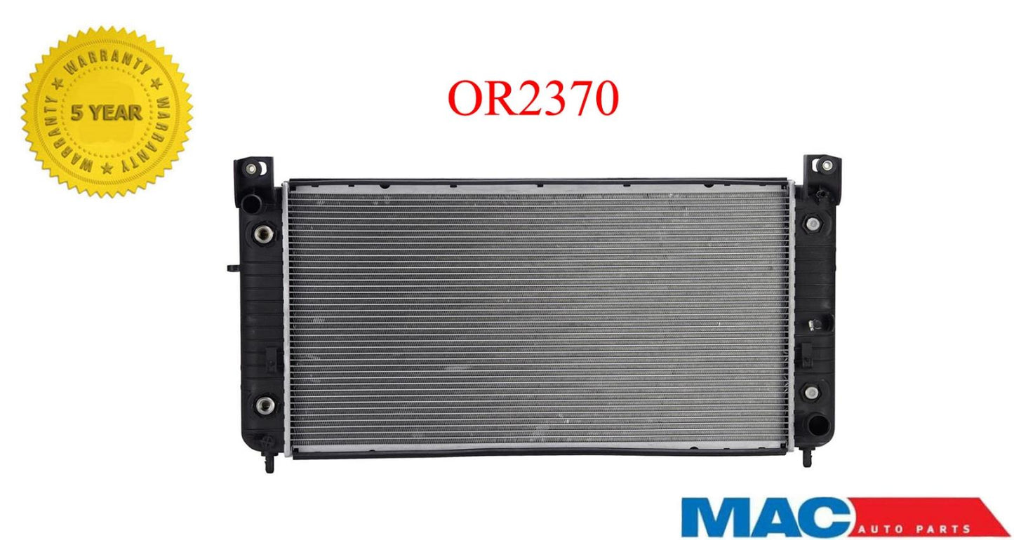 Radiador GM Trucks Tamaño del núcleo 34x 17 1/2 x 1 con motor. Enfriador de aceite REF OE 15143107