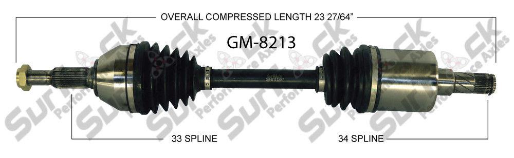 GM-8213 CV Axle Shaft - , Front Left D/S With 5T45MI M/T Must Call & Check