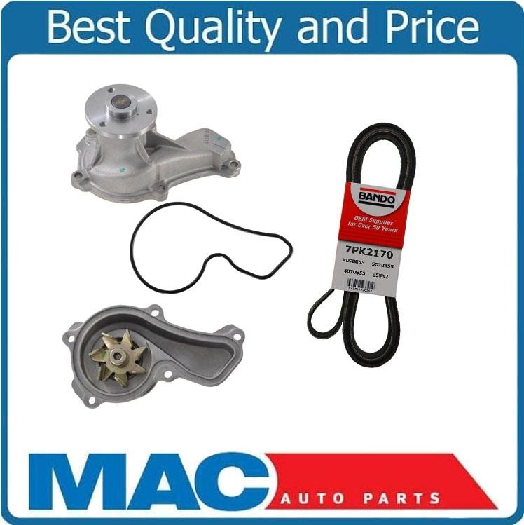 US Motor Works US6056 Engine Water Pump & Belt Fits Civic 06-11