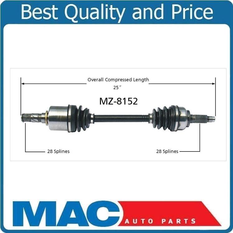 Front CV Axle Shaft 98103 Drivers Side with Manual Transmission