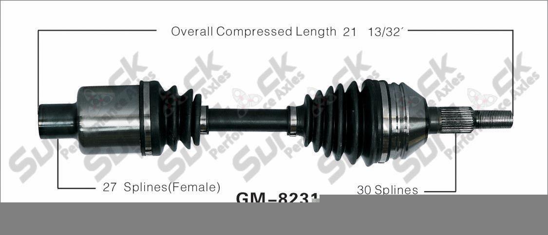 CV Axle Shaft- Front Right SurTrack GM-8231 Call Customer Ck Info