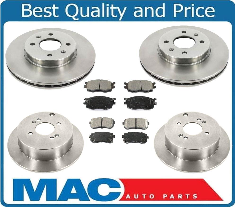 06-11 Accent Rio5 Rio Brake Rotors & Ceramic Brake Pads With 4 Wheel Disc Brakes