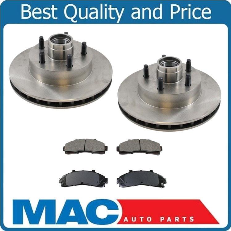 For 1995-1997 Ford Ranger Rear Wheel Drive Brake Rotors & Ceramic Pads Rear ABS