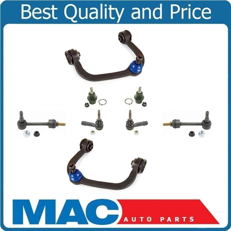 Se adapta a Ford F150 4WD 04-05, brazos de control superiores, rótula baja y varillas de amarre, enlaces 8p