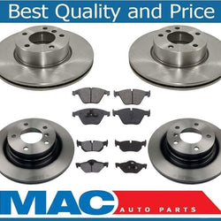100% New Front Rear Brake Rotors Brake Pads for Bmw 328i 07-12 328i Xdrive 09-12