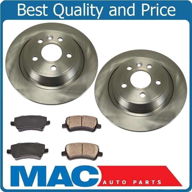 Fit For 12-15 Evoque REAR Disc Brake Rotors & Ceramic Pads All