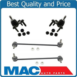 Fits 07-15 VW Eos 05-15 Jetta Front Lower Ball Joints & Sway Bar Links 4Pc Kit