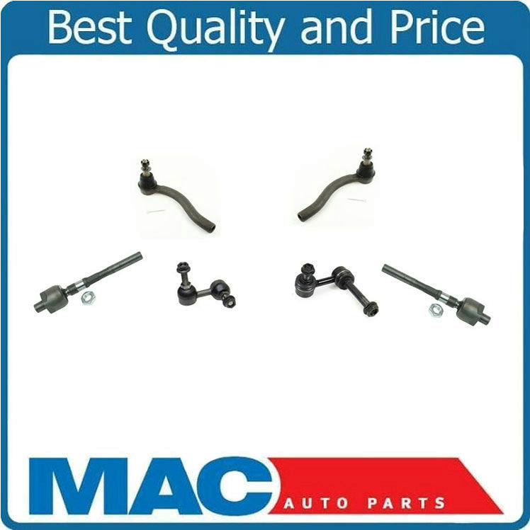 Inner & Outer Tie Rods Sway Bar Links for 08-12 EX35 Rear Wheel Drive 6Pc kit