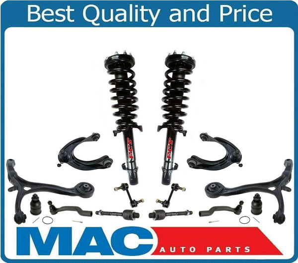 Fits 08-12 Accord V6 3.5L 4 Door Automatic 14Pc Control Arm Ball Joint Struts