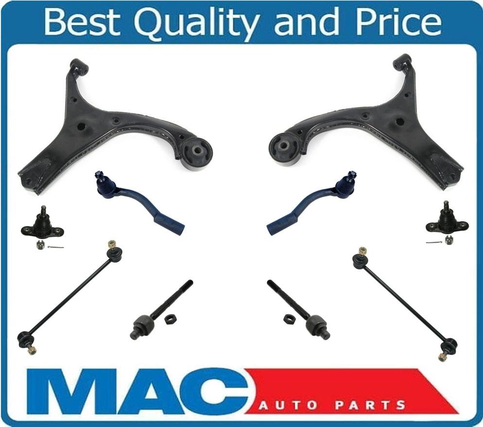 Control Arms Ball Joint Tie Rods Sway Bar Fits 06-11 Rio & Rio5 10Pc Kit