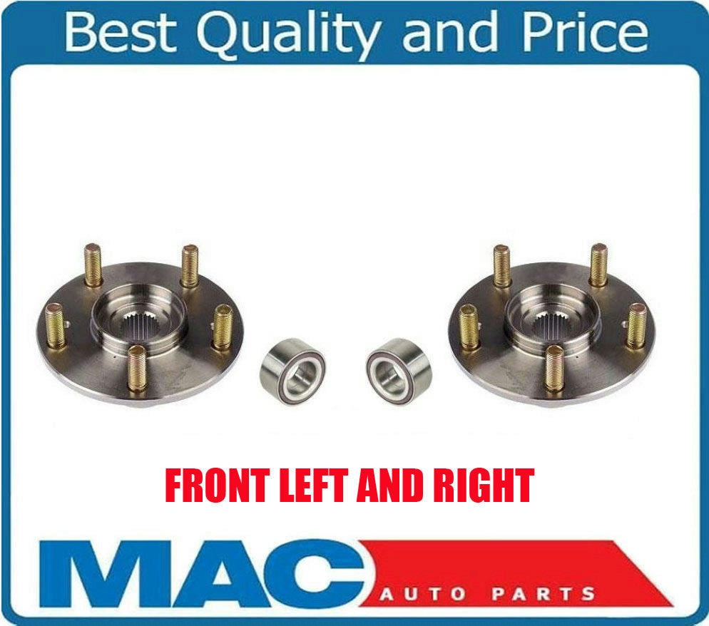Front Left & Right Wheel Hub Bearing Kit Fits Honda Civic Si 2.0L