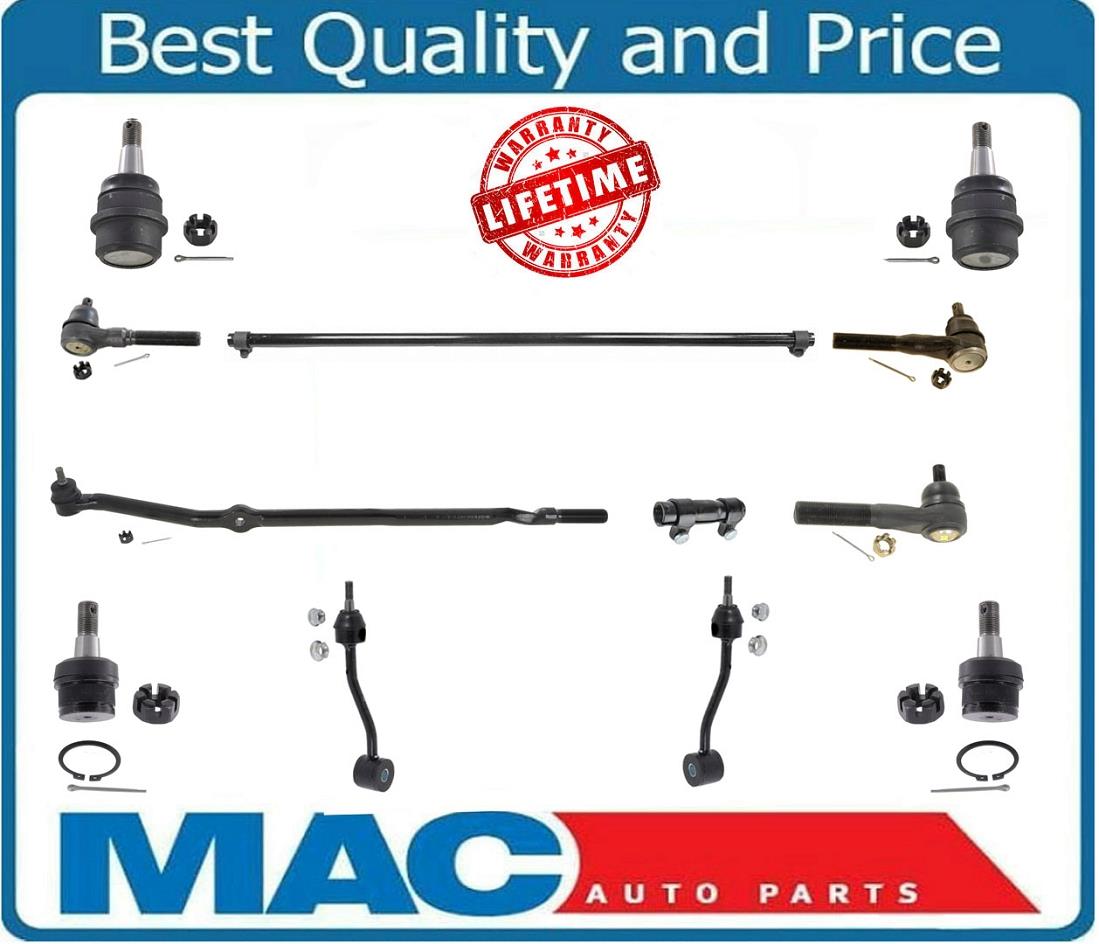 Kit de chasis de 12 piezas, mangas de tirantes, enlace de arrastre apto para Jeep Wrangler 97-06