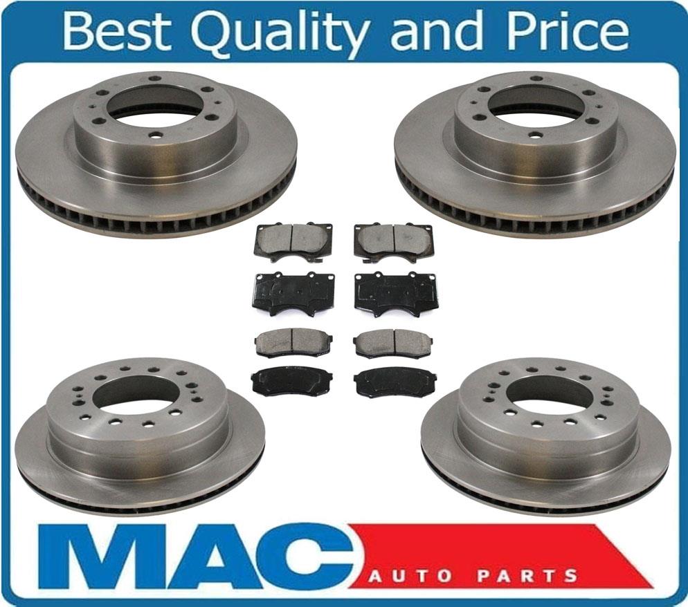 Front & Rear Brake Disc Rotors Ceramic Pads for Toyota FJ Cruiser 6Pc 2007-2009