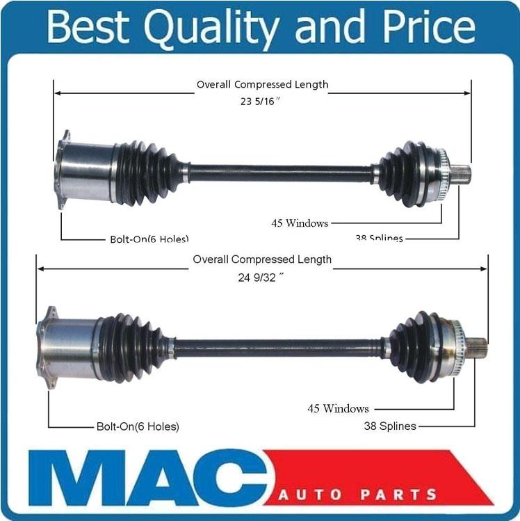 CV Shaft For 02-05 Audi A4 Quattro All Wheel Drive Manual Transmission