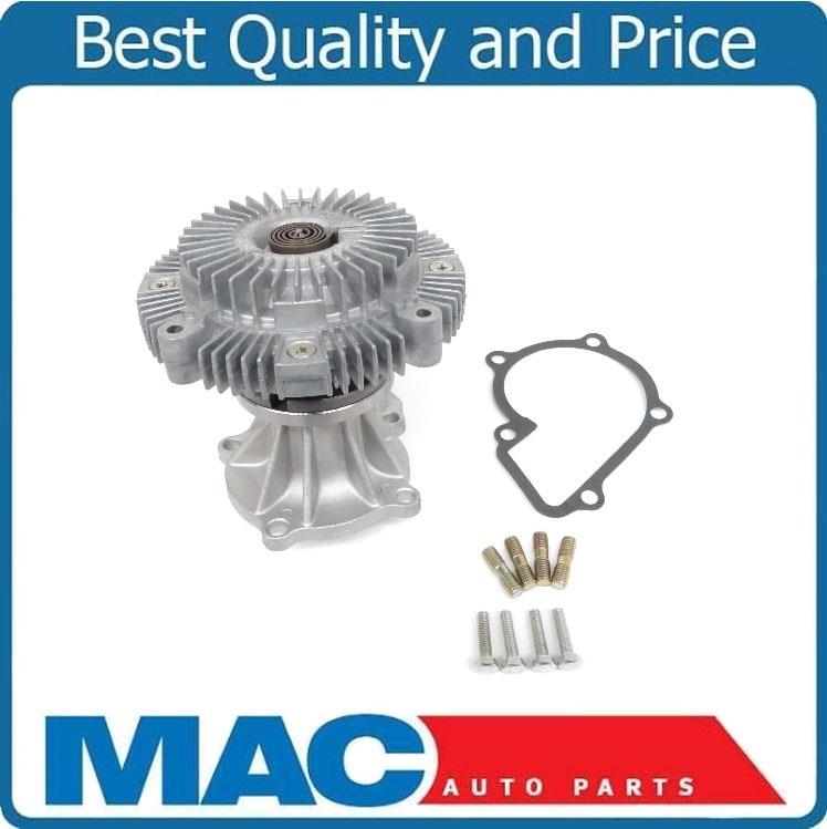 For 98-15 Frontier 2.4L 89-97 240SX 2.4L Leak Tested Water Pump & Fan Clutch