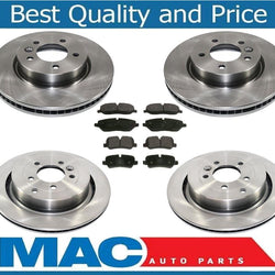 Fits 10-16 Land Rover LR4 Front & Rear Brake Disc Rotors & Brake Pads 6 Pcs