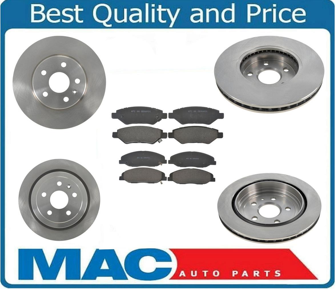 for 08-14 CTS Wagon Front & Rear Brake 12.4 Inch 315MM Rotors & Ceramic Pads JE5