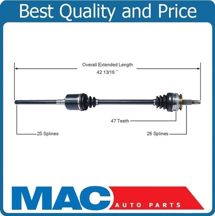 New CV Drive Axle Shaft For All Wheel Drive Town & Country Passengers Side Front