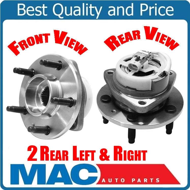 2 Rear Wheel Bearing & Hub Assembly for 03-07 CTS Base 5 Stud Rear Hub