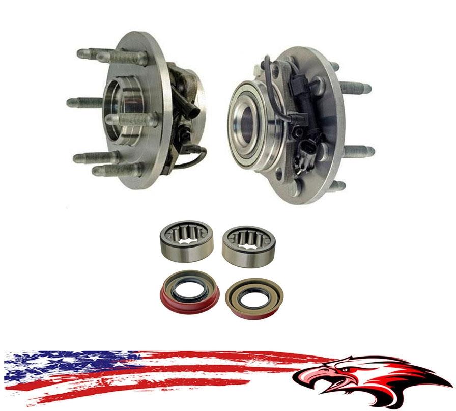 Front Hub Bearings Rear Bearings & Seals GM 99-07 6 Stud Silverado 1500 4X4 ABS