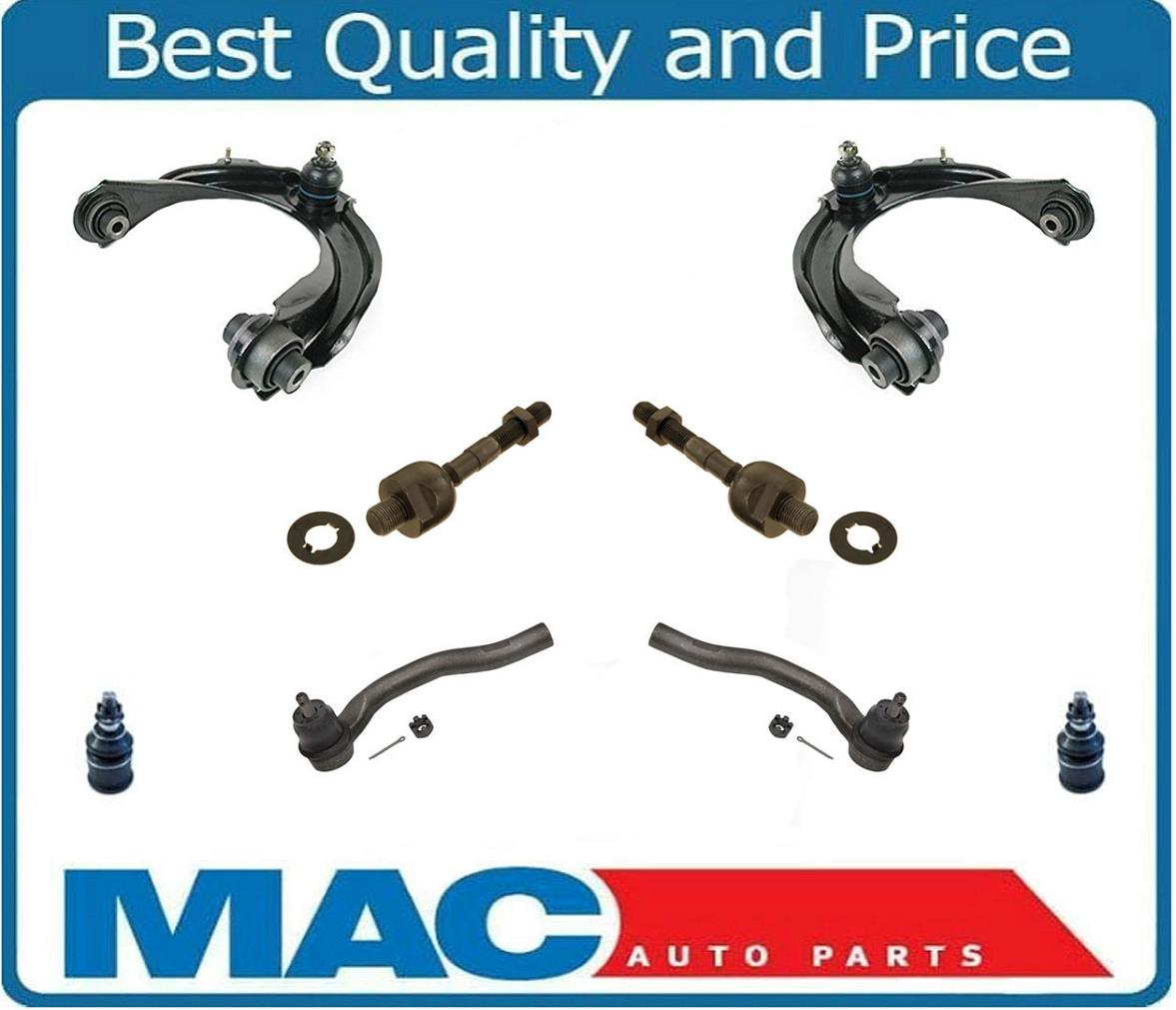 8 Pcs Chassis Kit Fits Accord 03-07 2.4L TSX 04-08 Upper Control Arms Tie Rods