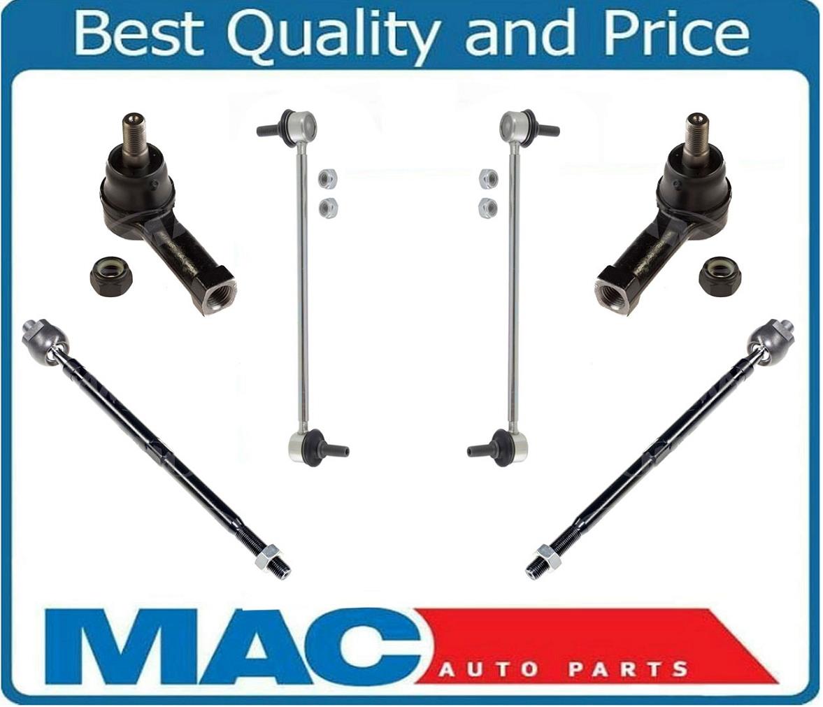 Inner & Outer Tie Rods Sway Bar Links For 04-11 Endeavor AWD or FWD 6Pc