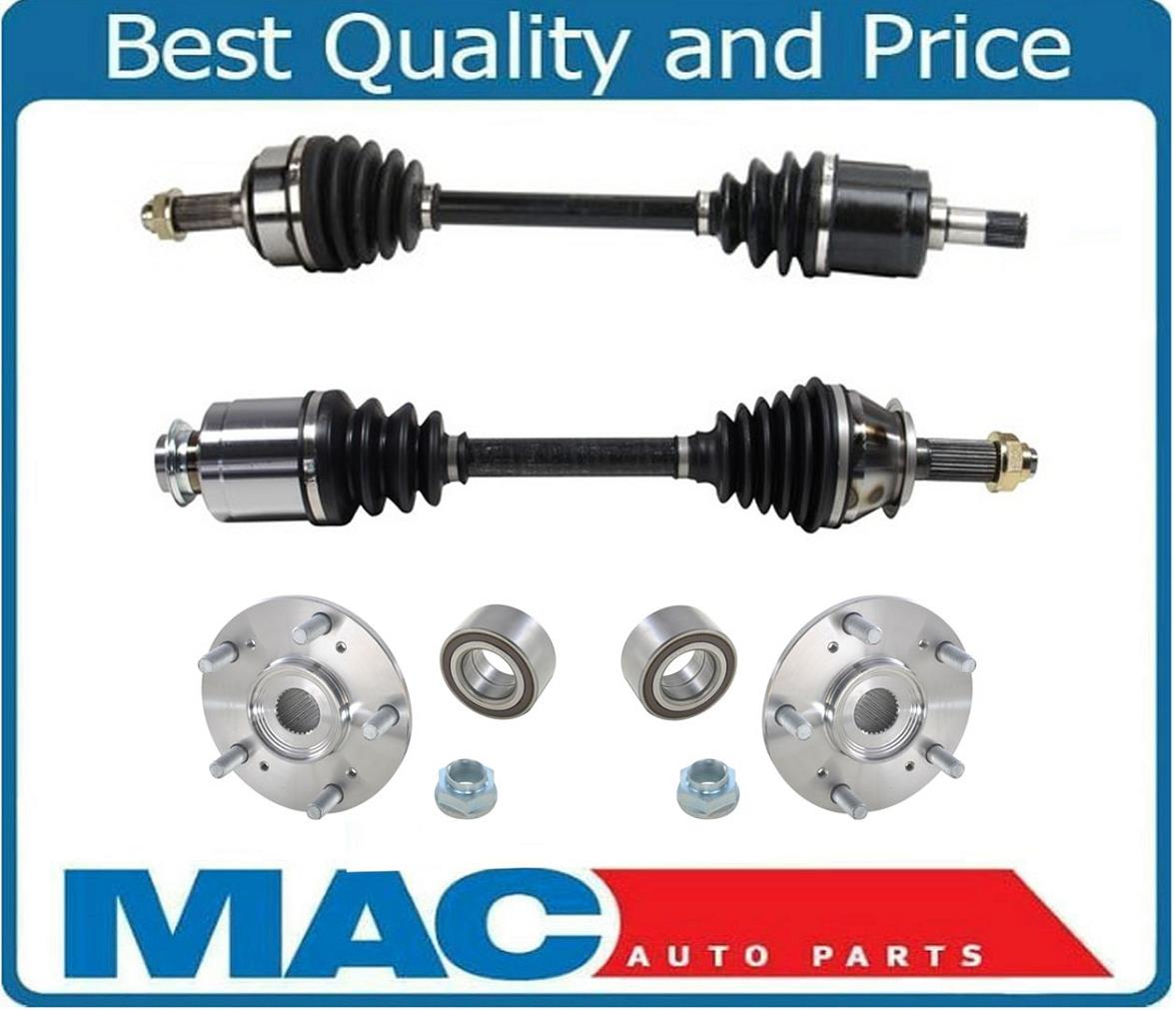 Front Left & Right CV Axles & Wheel Hub Kit For Acura TSX 2.4L 2004-2008