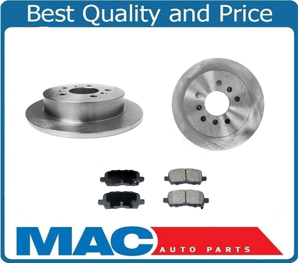 Rotores de freno trasero y pastillas de freno de cerámica para Buick Lacrosse 5.3L 2008-2009