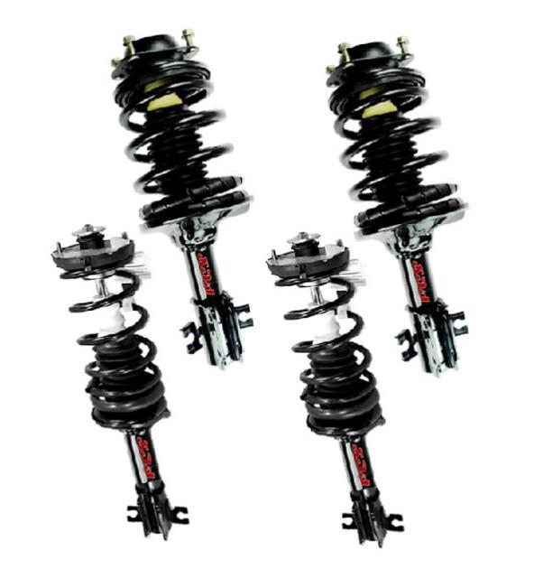 Fits 1991-1996 Ford Escort Front & Rear Complete Spring Strut and Mount Assembly