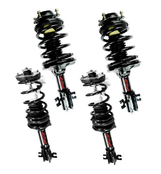 Fits 1991-1996 Ford Escort Front & Rear Complete Spring Strut and Mount Assembly