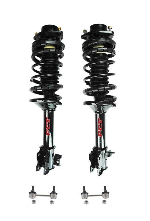 Puntales de resorte traseros completos con enlaces de barra estabilizadora para Nissan Altima 1993-1999