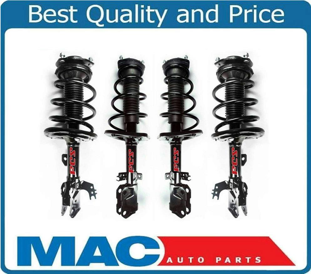 Front & Rear Complete Coil Spring Struts for Toyota Camry 2.5L SE Model 2012-14