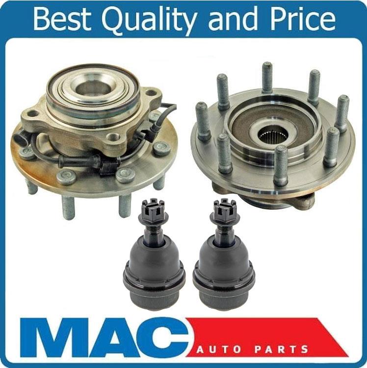 Front Wheel Hub Bearing & Ball Joints for 4 Wheel Drive Silverado 3500 4x4 01-06