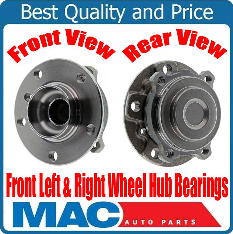 (2) Front Wheel Bearing & Hub Assembly For 12-17 Rear Wheel Drive 640i