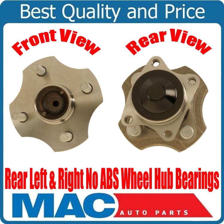Conjunto de maza TRASERA (2) y maza de cojinete SIN ABS para Toyota Echo Sin ABS 2000 a 2005
