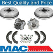 Tambores y zapatas de freno con cojinetes de cubo de rueda 100% nuevos para Toyota Echo con ABS 00-05