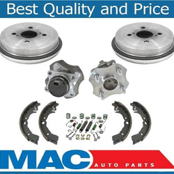 Tambores y zapatas de freno con cojinetes de cubo de rueda 100% nuevos para Toyota Echo con ABS 00-05