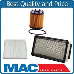 100% New Air Filter Cabin Filter Oil Filter for 12-17 Turbo Fiat 500 1.4L 3pc