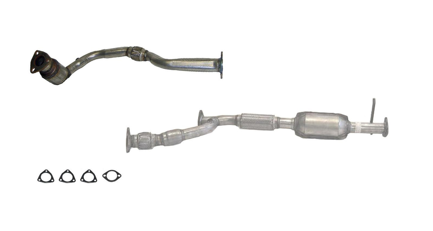 Se adapta a Saturn Vue 2002-2003, tubo en Y delantero y trasero de 3,0 L y (2) convertidor catalítico.