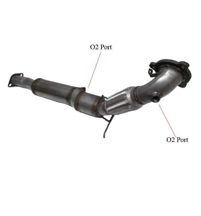 Volvo AWD 2.3L 2.4L Turbo Engine Flex Catalytic Converter Davico 18373 Ck Below
