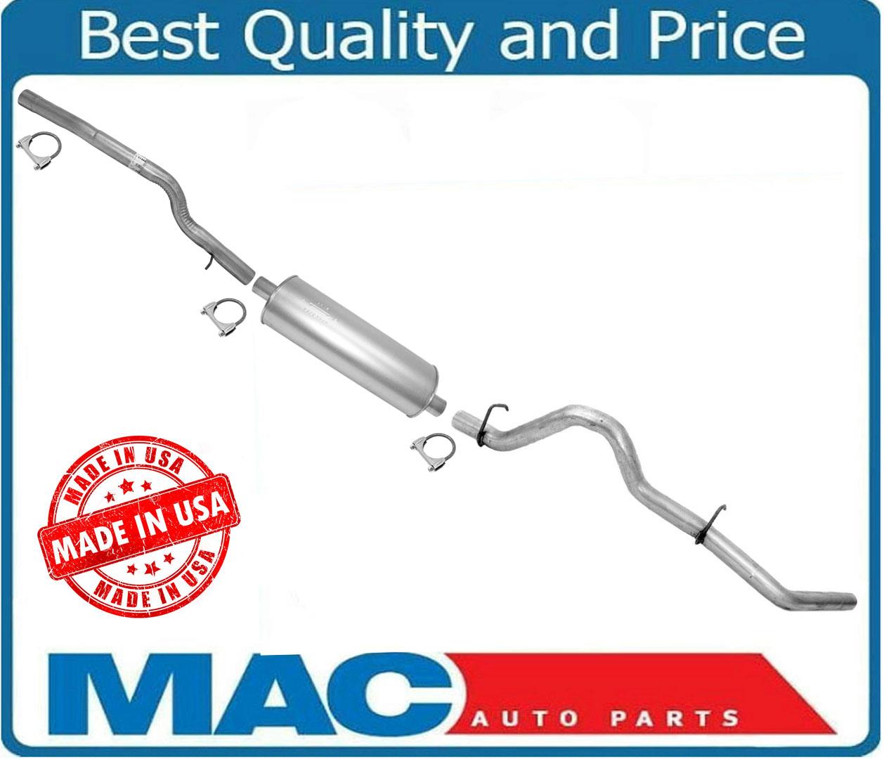 2004 Dodge Dakota Regular Cab 112 pulgadas W/B V6 y V8 Sistema de tubo de escape con silenciador