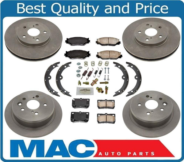 Fits for Lexus IS250 06-08 100% New Front & Rear Brake Rotors & Ceramic Pads 8pc